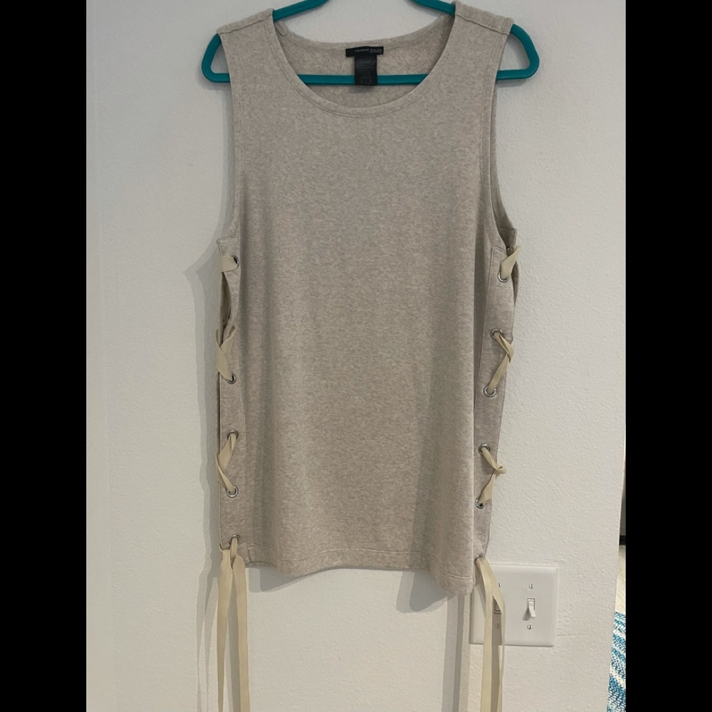 Thomas Wylde lace up sides sleeveless sweater XL